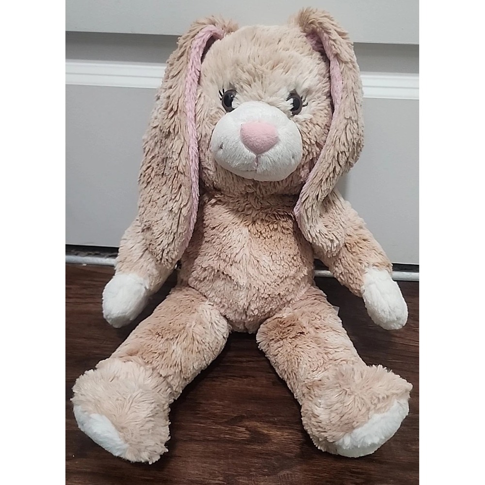 Build A Bear Workshop Bunny Cinnamon Swirl Plush Lopped Ears Stuffed Toy 18"